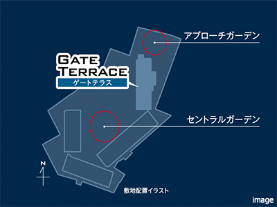 敷地配置イラスト｜ザ・ガーデンズ大田多摩川